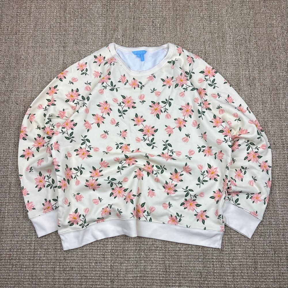 🌸🤍 Draper James Natalie Sweatshirt | XL | Magnolia Floral